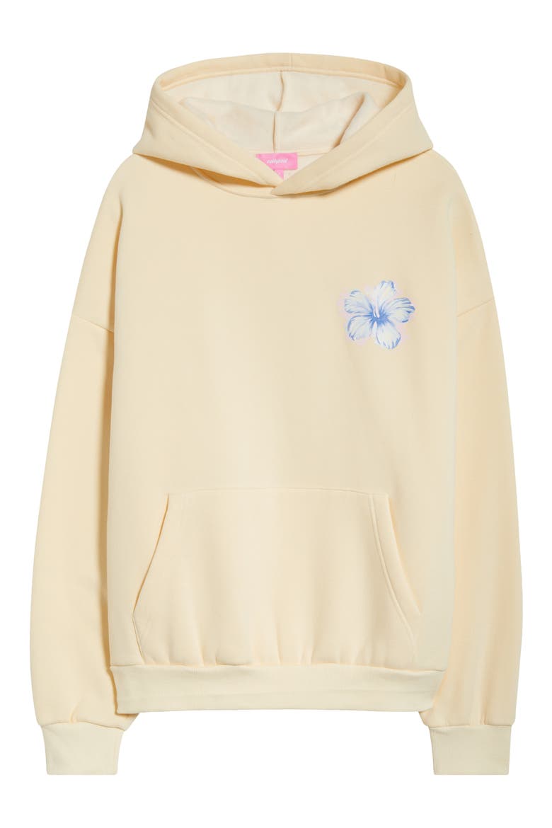 Tropical Bloom Hoodie, Alternate, color, YELLOW