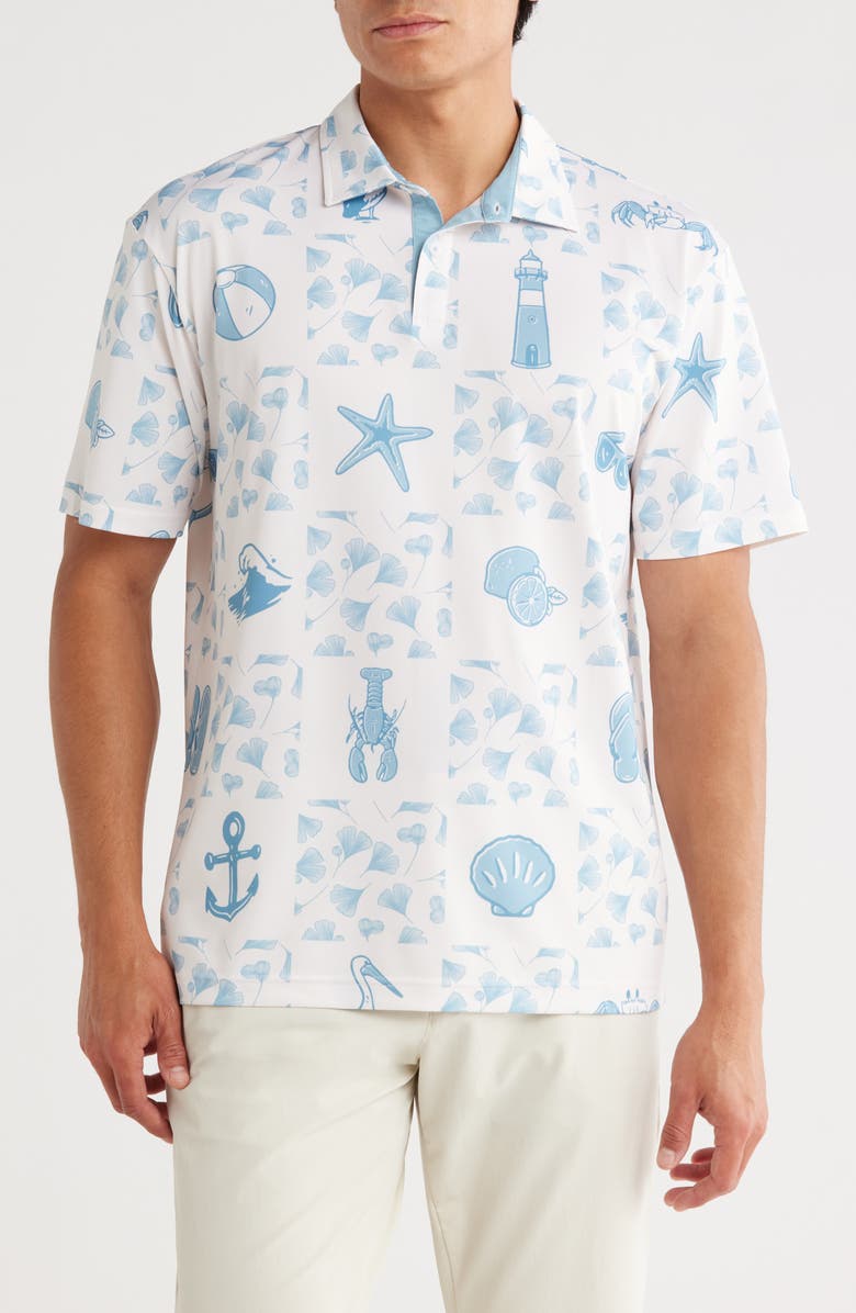 Swannies Jake Piqué Polo, Main, color, White