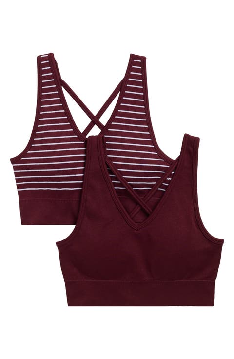 2-Pack Esme V Neck Seamless Sports Bras