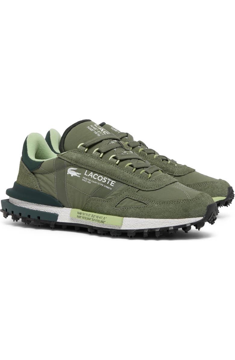 Lacoste Elite Active Sneaker, Main, color, Khaki/ White