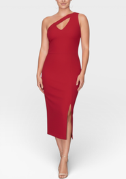 RACHEL Rachel Roy Lara One-Shoulder Midi Dress