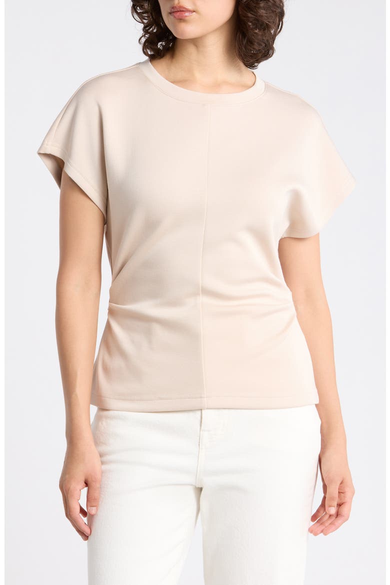 Structured Cap Sleeve Top, Main, color, TAUPE