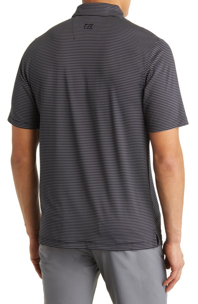 Cutter & Buck Forge DryTec Pencil Stripe Performance Polo, Alternate, color, Black