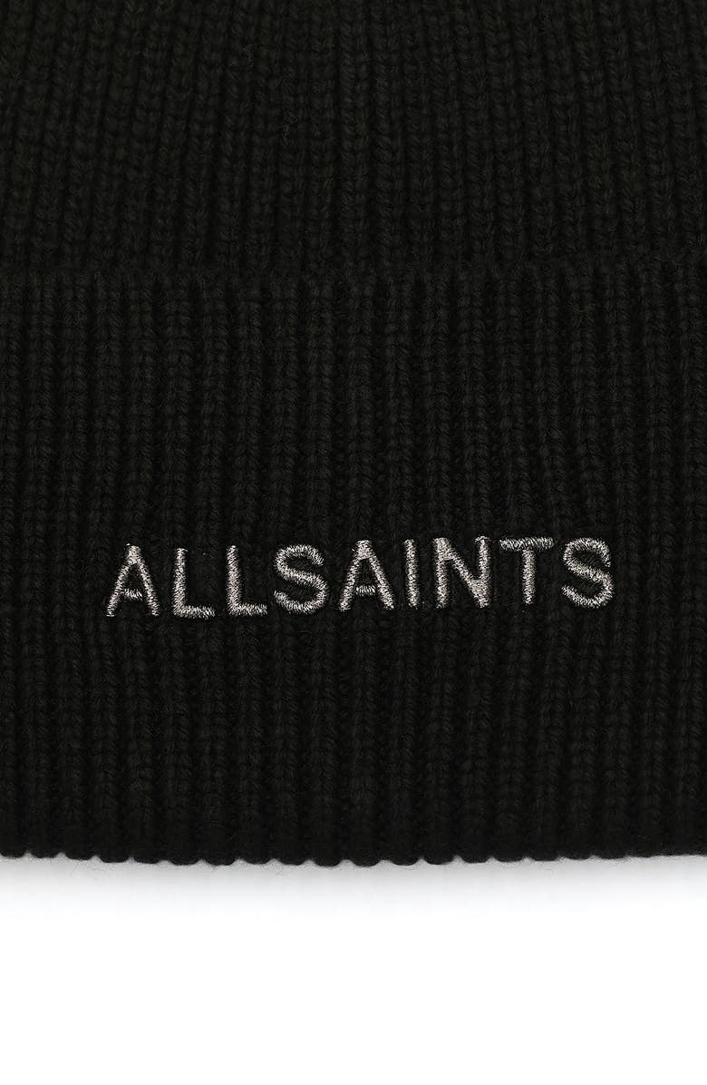 AllSaints Underground Rib Beanie, Alternate, color,