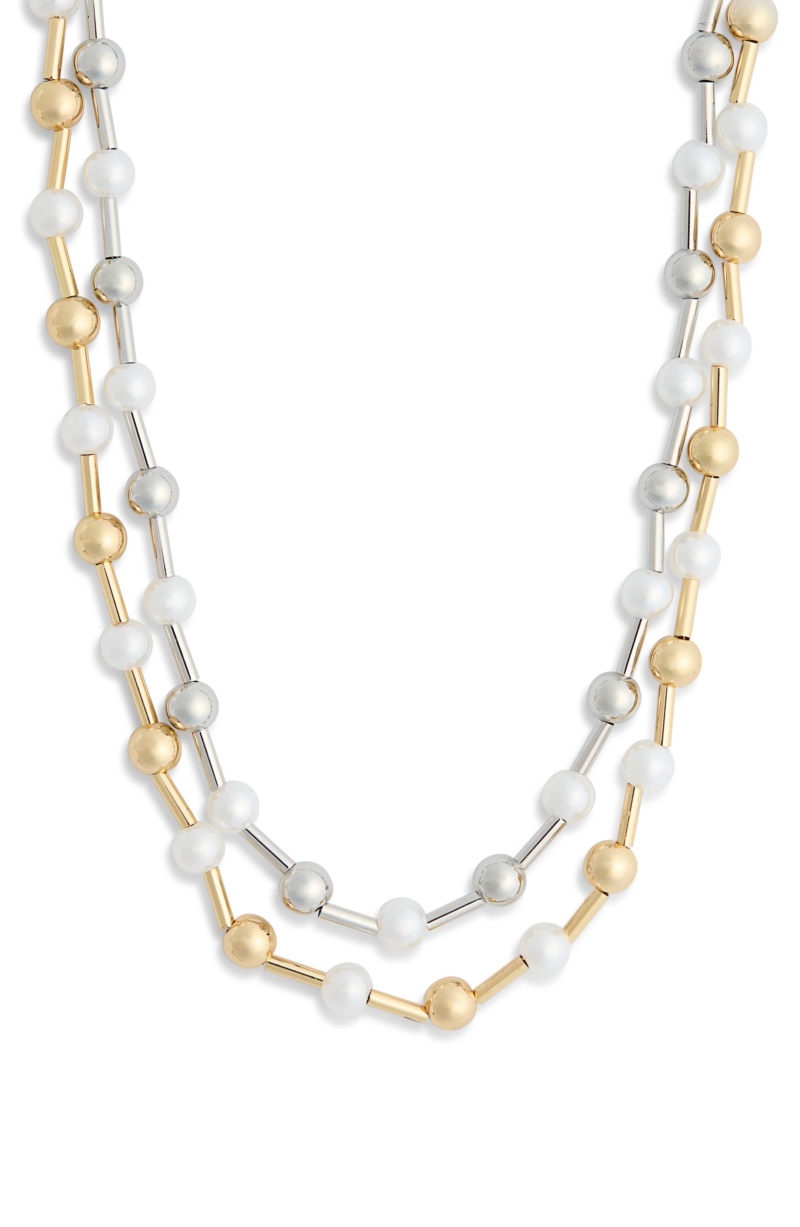 Tasha Set of 2 Faux Pearl Beaded Necklaces