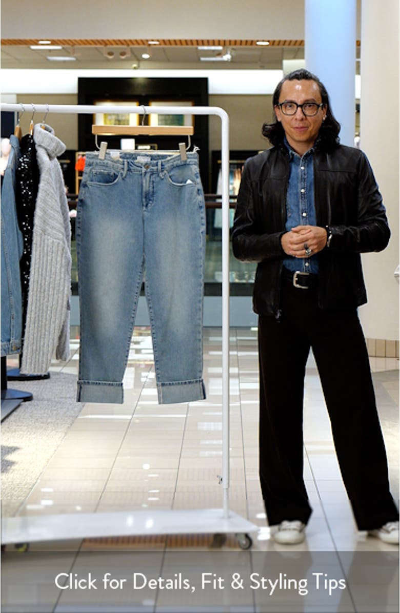 Cuffed High Waist Straight Leg Jeans, sales video thumbnail