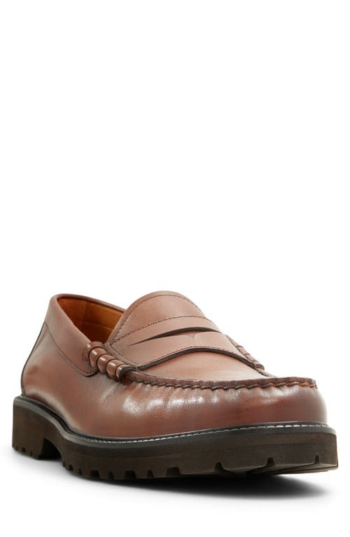 Brooks Brothers Bleecker Lug Sole Penny Loafer in Cognac 