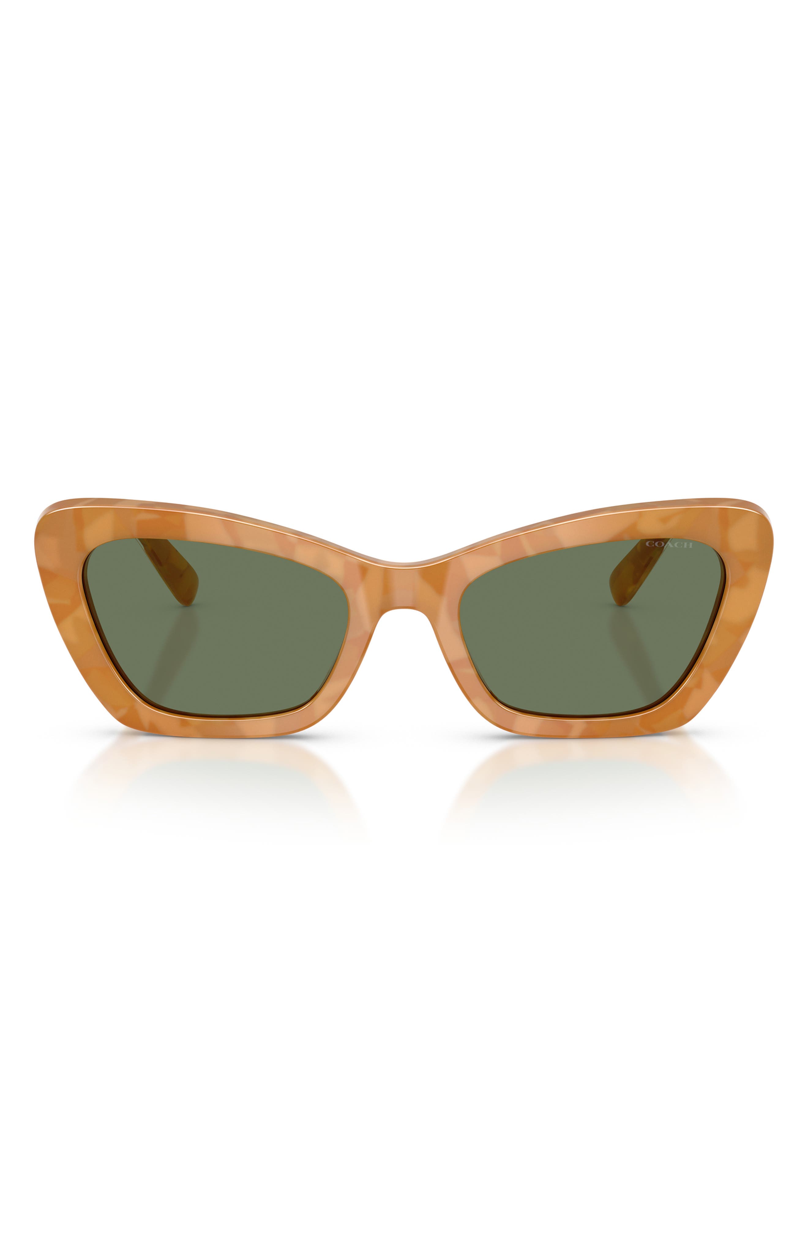 BLONDE TORTOISE / GREEN SOLID