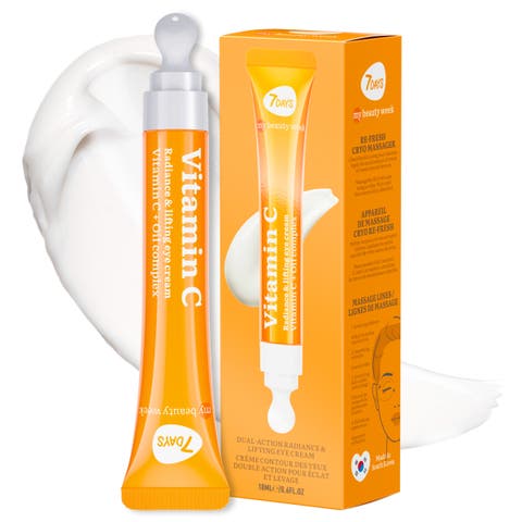 Eye Cream with Vitamin C for Brightening & Hydrating with Cooling Ceramic Applicator