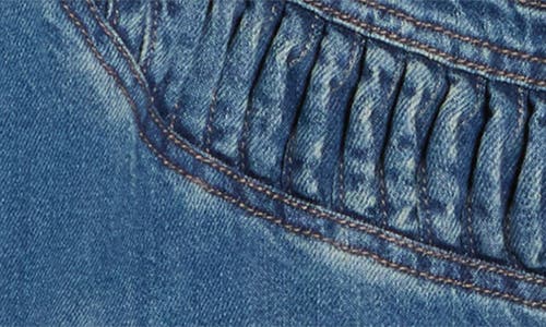 Mother The Loop De Loop Denim Trucker Jacket In Blue