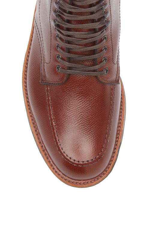 Alden Shoe Company Alden Indy Moc Toe Lace-up Boot In Brown Alpine Grain