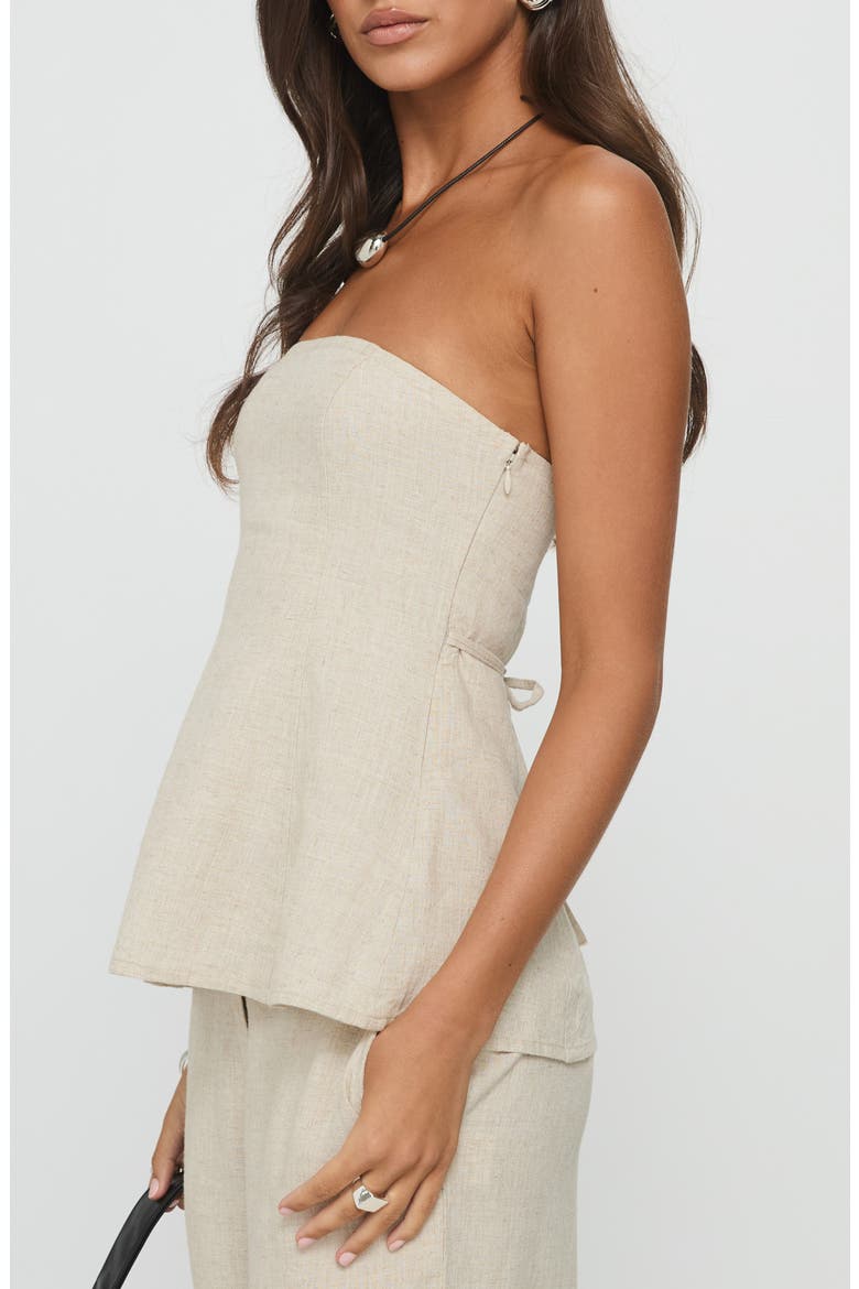 Esidora Strapless Top, Alternate, color, NATURAL
