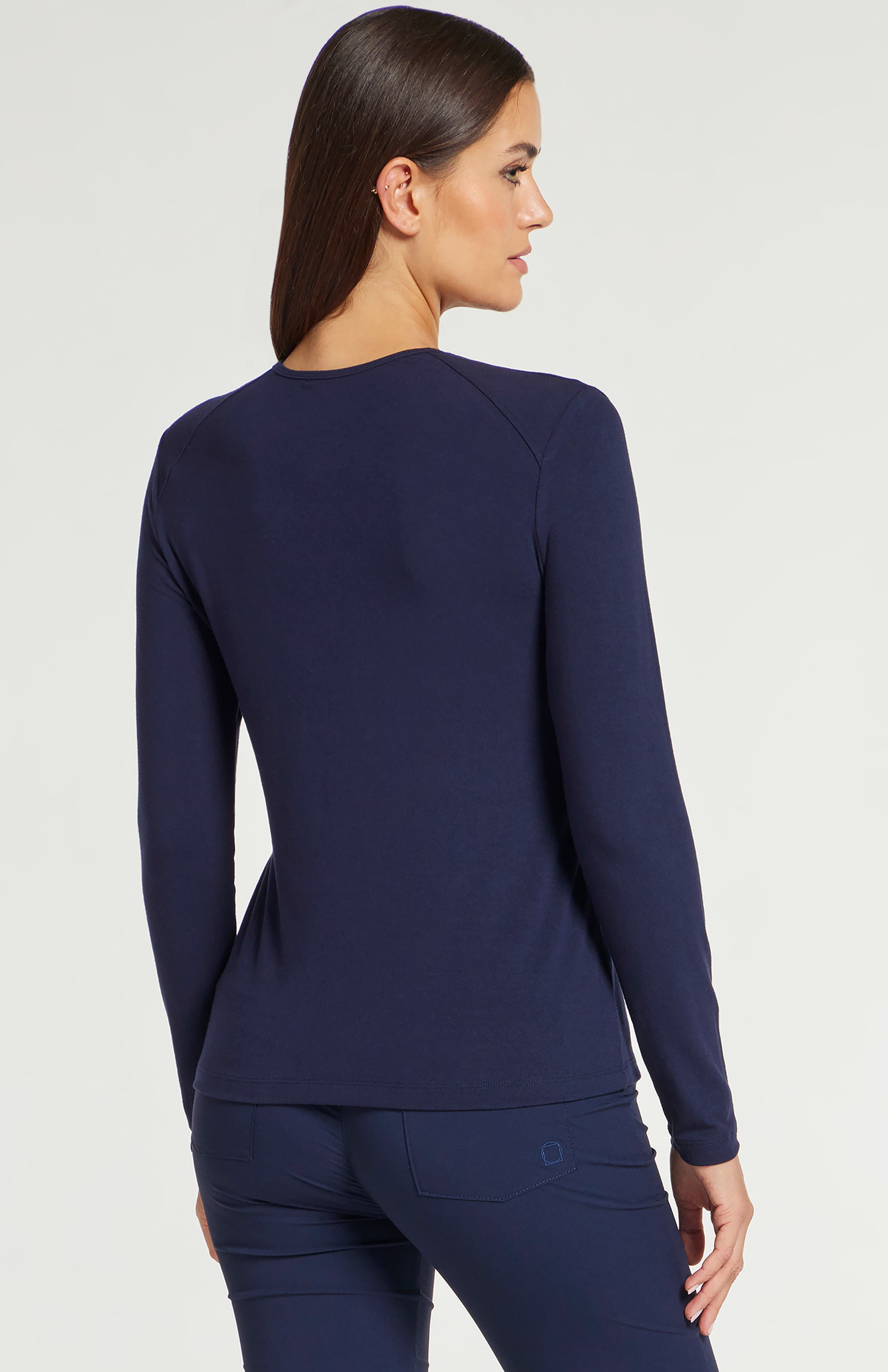 Tony Pima Cotton Long-Sleeve Top - image 4