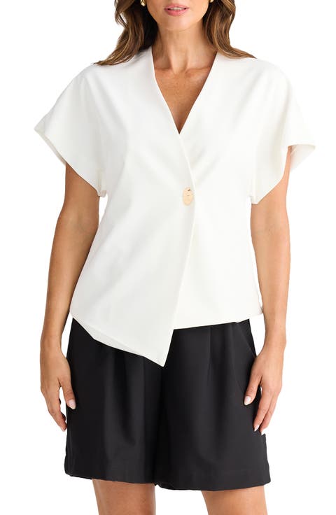 Origami Asymmetric Woven Top