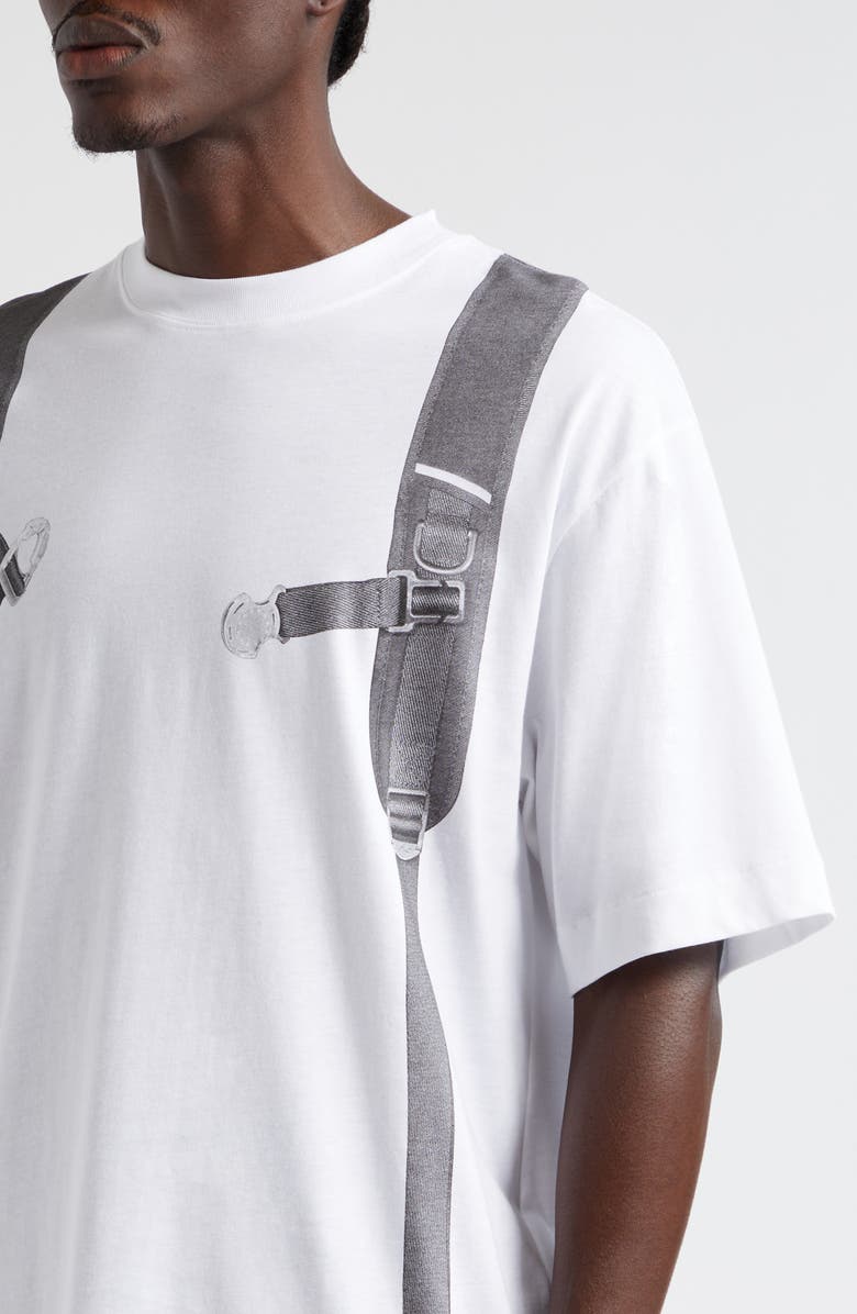 Off-White Backpack Skate Graphic T-Shirt, Alternate, color, White Black