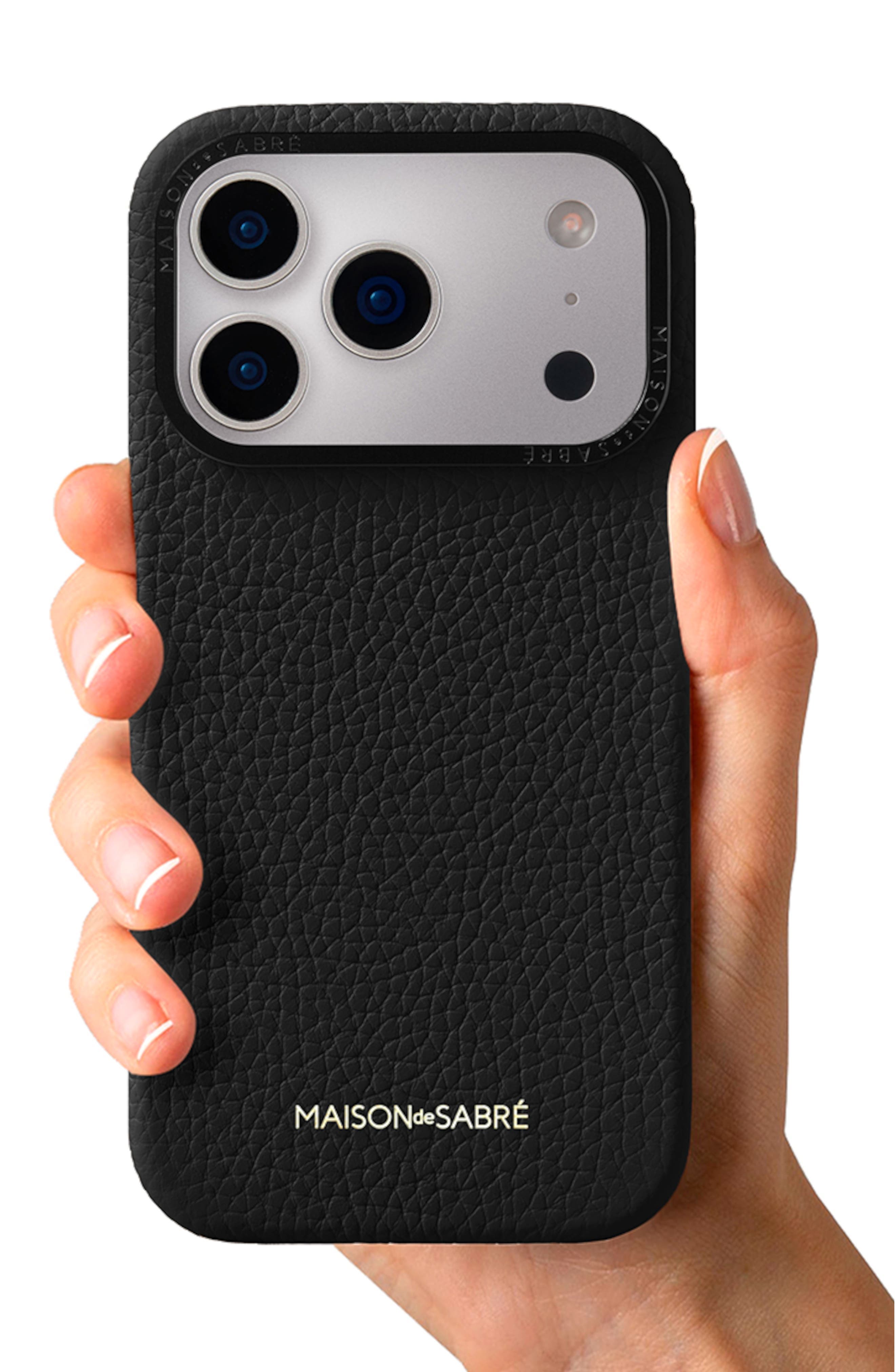 MAISON de SABRÉ Leather Phone Case iPhone 17 Pro Max | Nordstrom