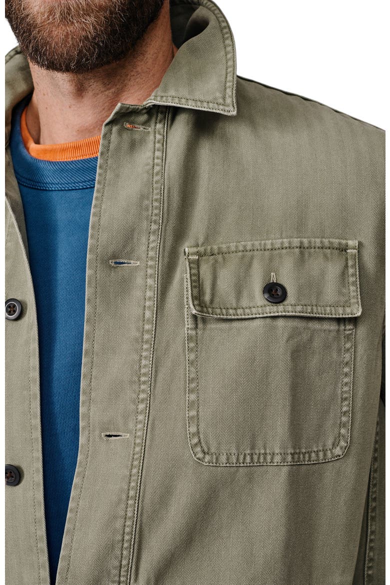 Dowse Long Sleeve Relaxed Worker Jacket, Alternate, color, Khaki