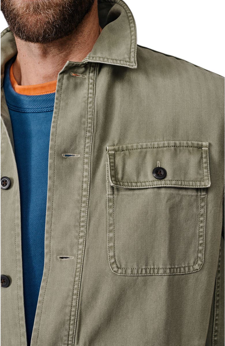 Aubin Dowse Long Sleeve Relaxed Worker Jacket, Alternate, color, Khaki