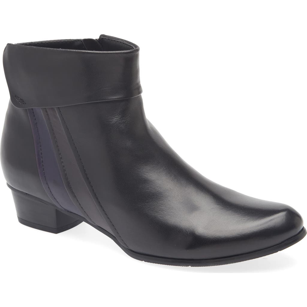 Regarde Le Ciel Stefany Block Heel Bootie In Black