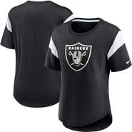 Nike Women's Nike Heather Black Las Vegas Raiders Primary Logo Fashion Top