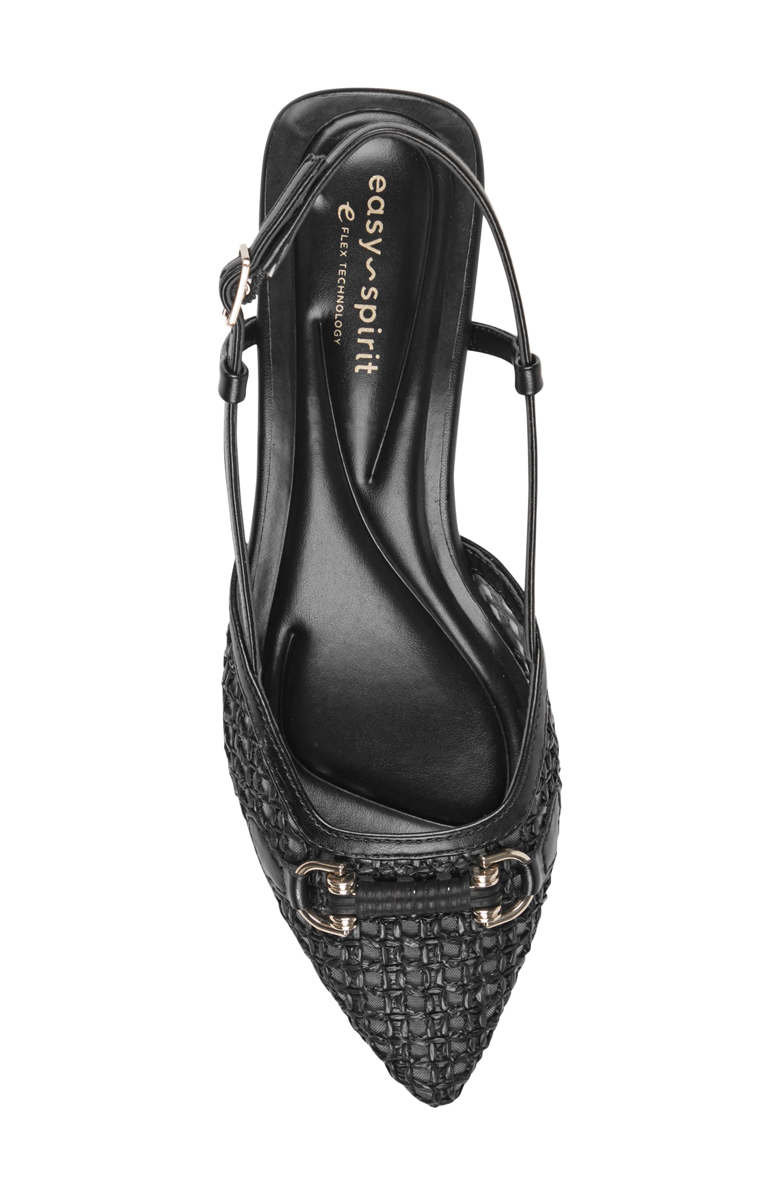 Easy Spirit Hetty Pointed Toe Slingback Pump, Alternate, color, Black