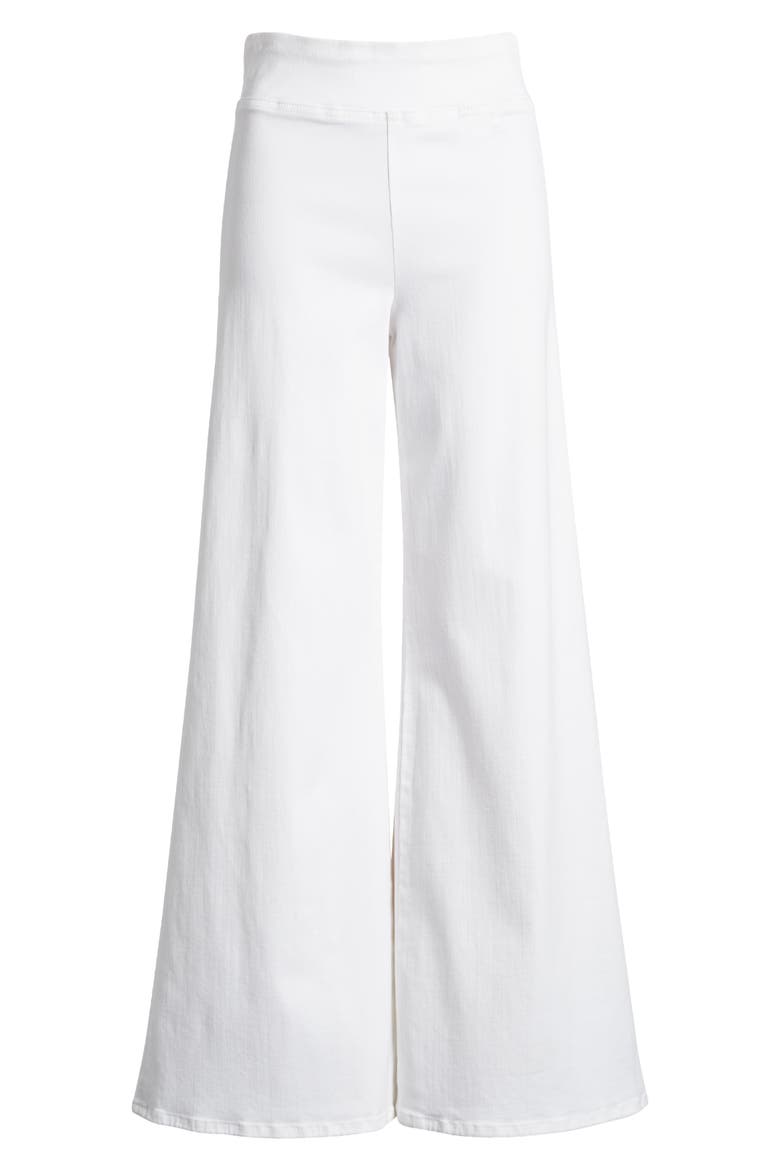 Jetset Wide Leg Flare Pull-On Jeans, Alternate, color, WHITE