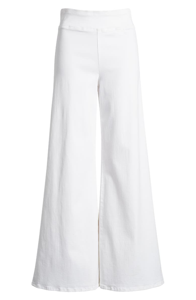 FRAME Jetset Wide Leg Flare Pull-On Jeans, Alternate, color, White