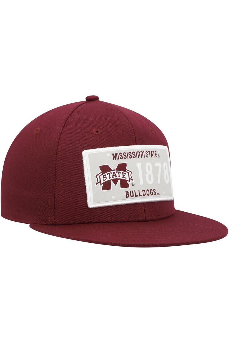 Men's adidas  Maroon Mississippi State Bulldogs Established Snapback Hat, Alternate, color, Maroon