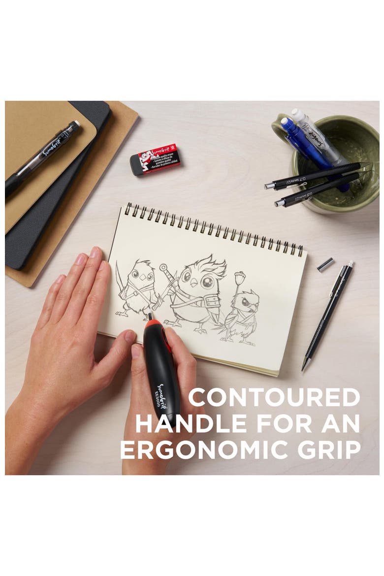 EE-3000 SumoGrip Electric Eraser Kit, Cordless, Black, Alternate, color, Black