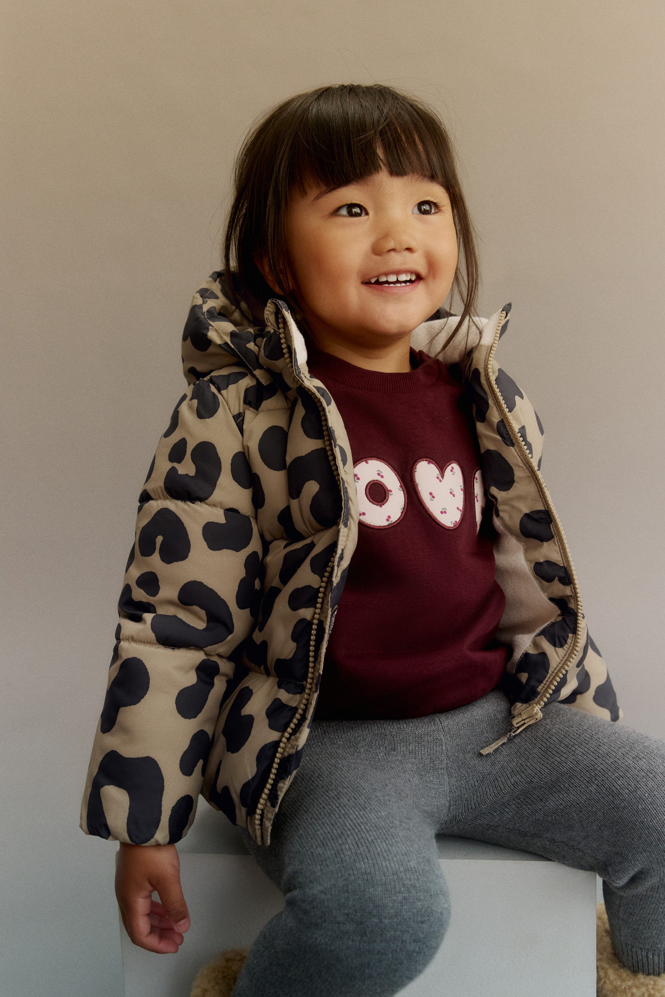 selected Beige/leopard print