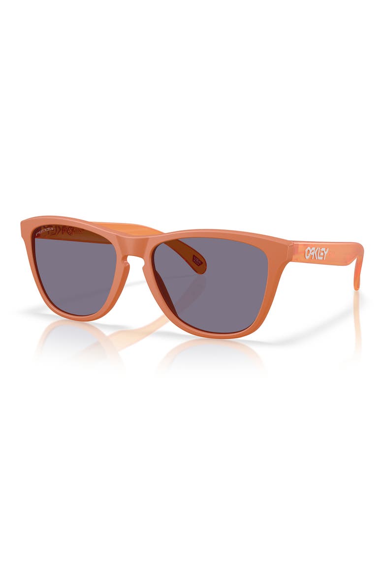 55mm Polarized Rectangular Sunglasses, Alternate, color, MATTE GINGER / PRIZM GREY