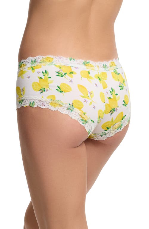 HANKY PANKY HANKY PANKY FLORAL PRINT SUPIMA® COTTON BOYSHORTS