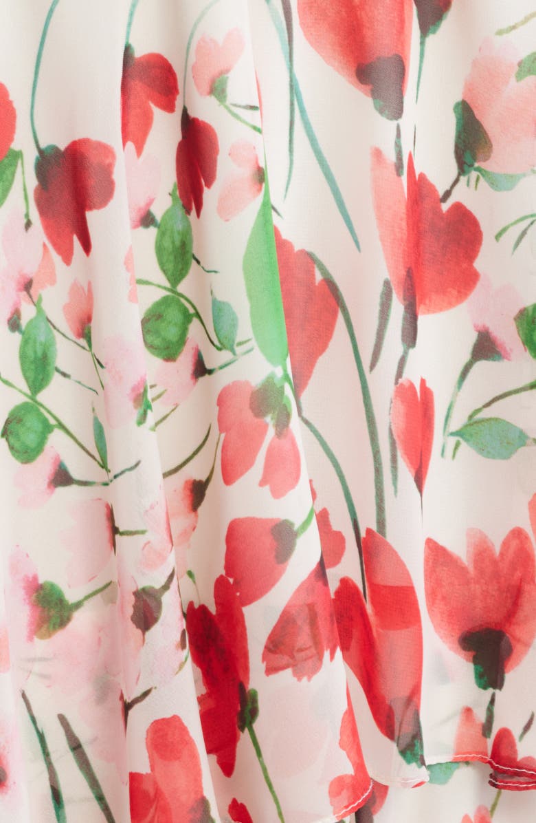 Julia Jordan Floral Sleeveless Tiered Maxi Dress, Alternate, color, 