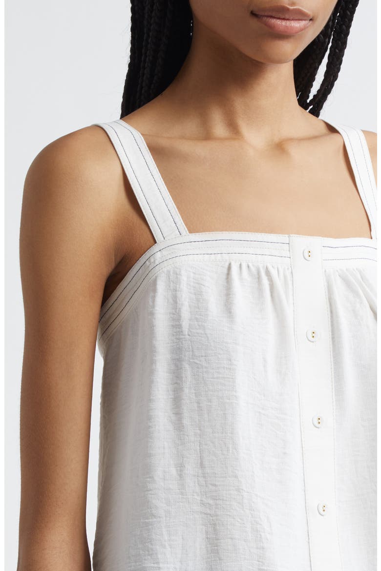 Maisey Contrast Stitch Camisole, Alternate, color, IVORY