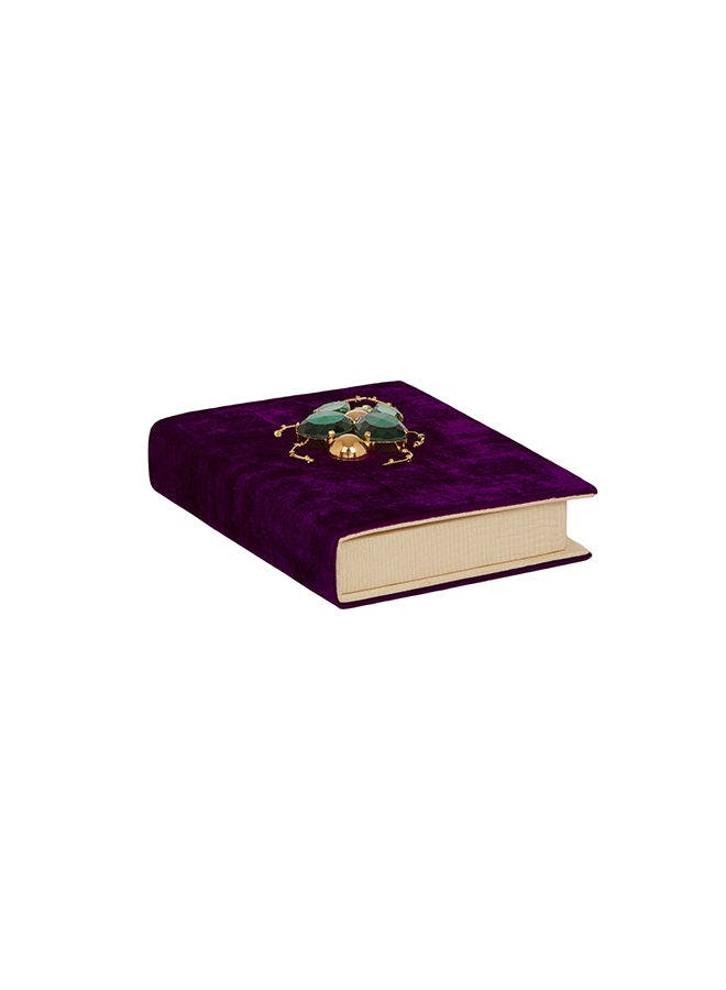 LarAllan Tofe Velvet Book Clutch, Alternate, color, Purple