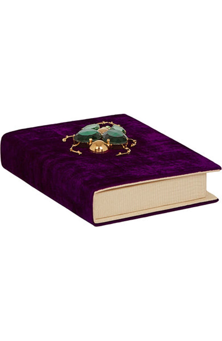 LarAllan Tofe Velvet Book Clutch, Alternate, color, Purple