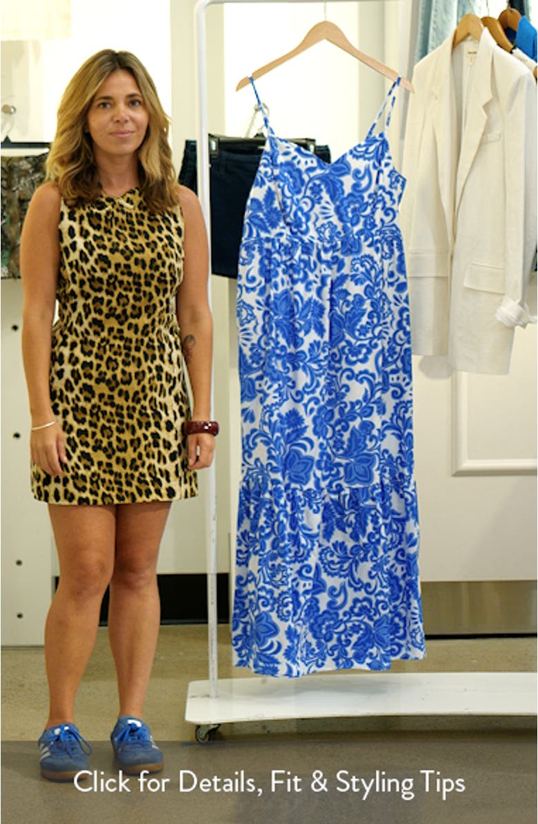 Magee Floral Cabana Sleeveless Maxi Dress, sales video thumbnail