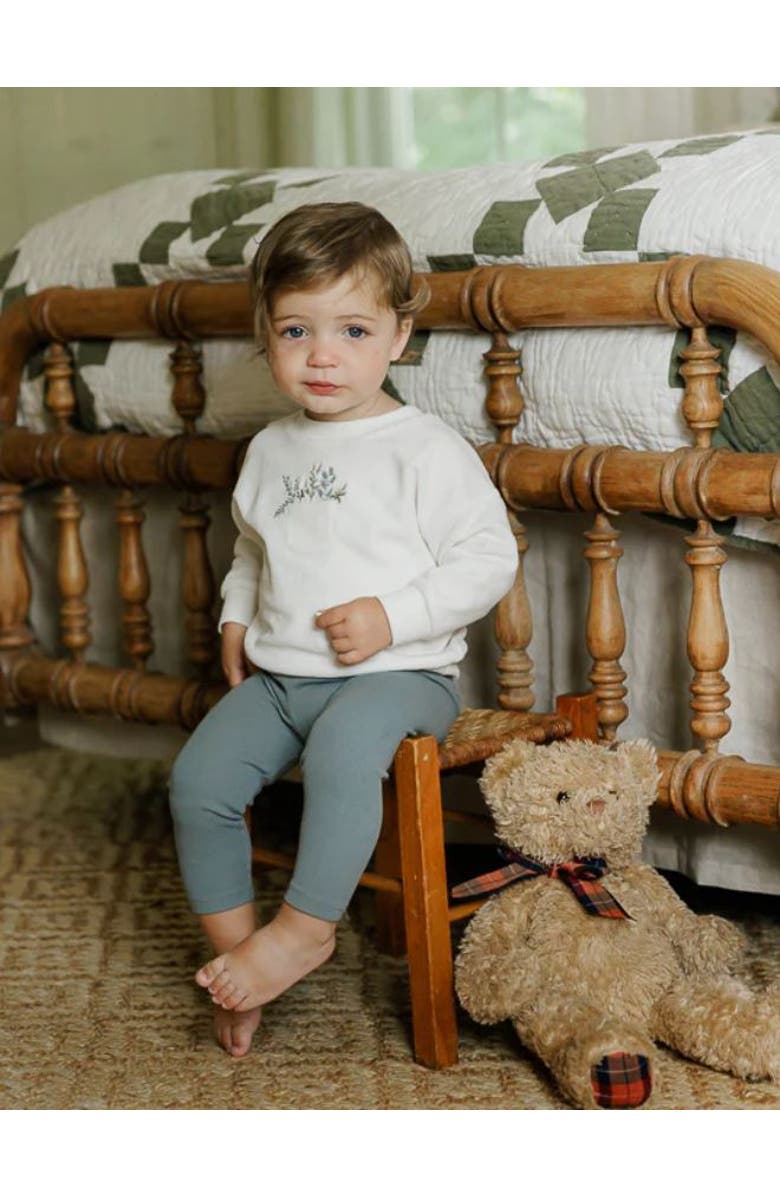 Ely
s 
Co. Velour Pocket Full of Flowers Collection - Lounge Set, Alternate, color, Ivory/Blue