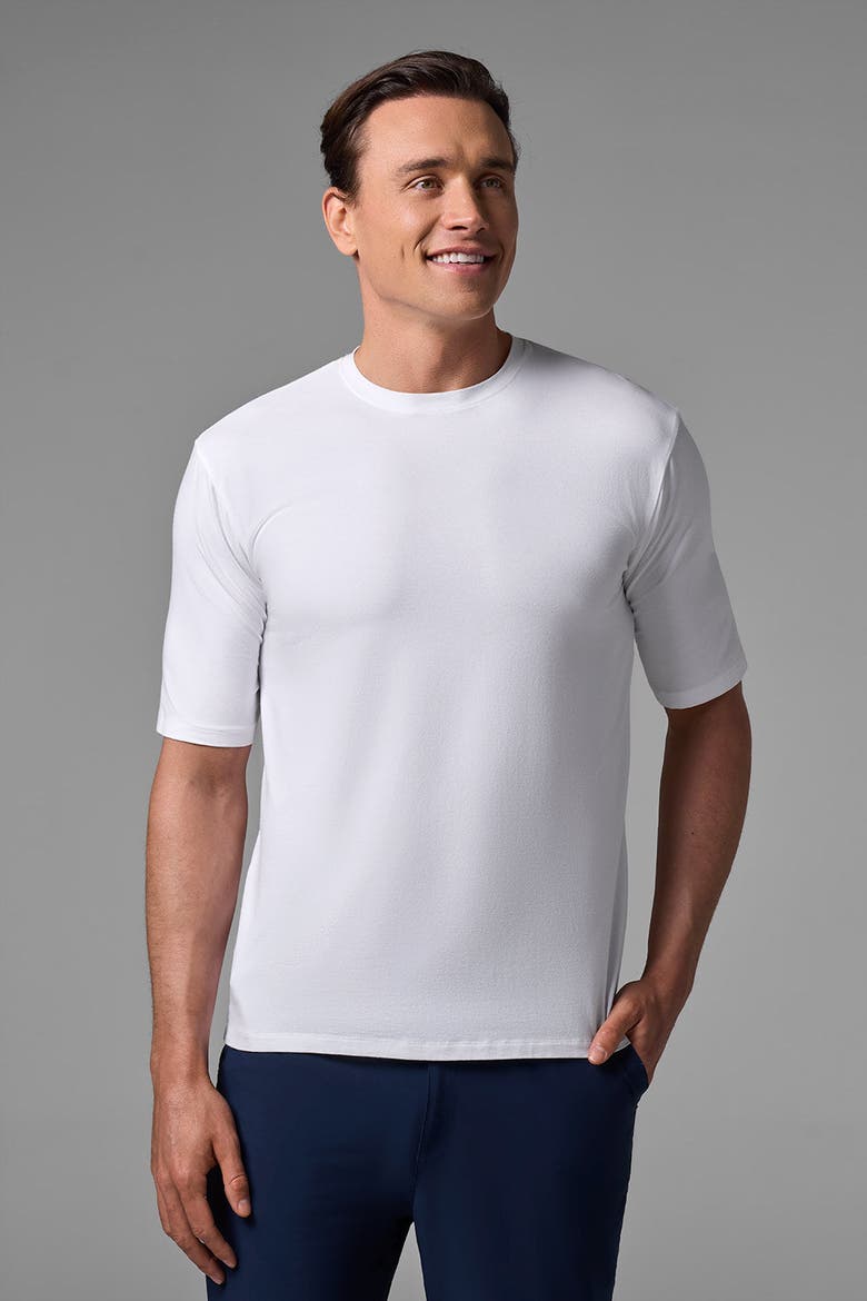 Men's Morada Short Sleeve T-Shirt, UPF 50+ Sun Protection, Alternate, color, White