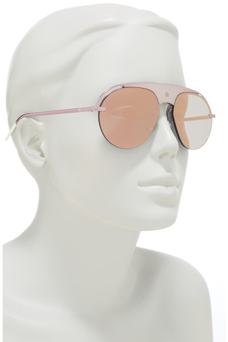 Evolution 2 60mm Aviator Sunglasses, Alternate, color, PINK