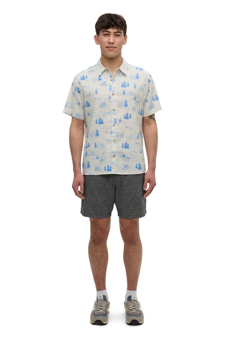 Redwood Shirt, Main, color, WhiteOakHeather/Lake Sasquatch