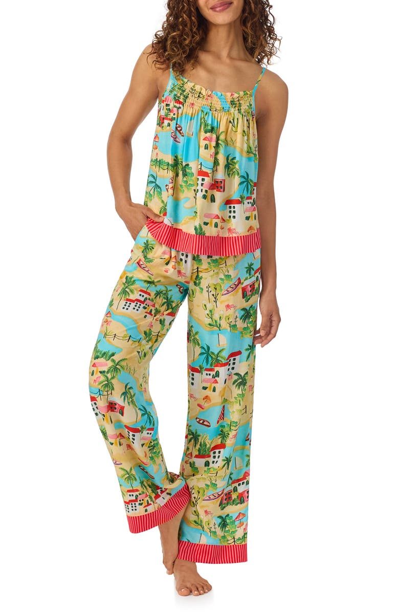 Room Service Pjs Print Long Pajamas, Main, color, 