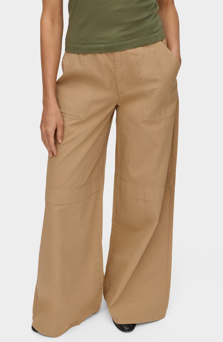ALIGNE Aster Organic Cotton Pants, Alternate, color, Camel