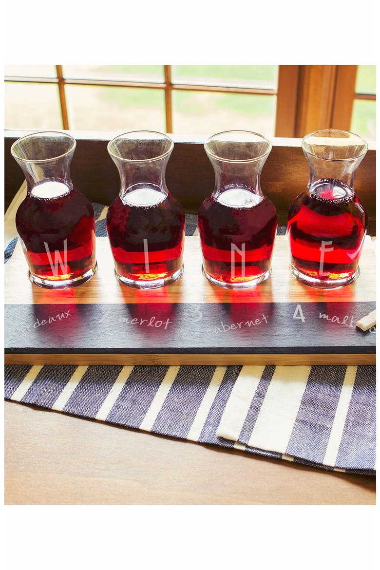 5-Piece Wine Tasting Flight, Alternate, color, BROWN
