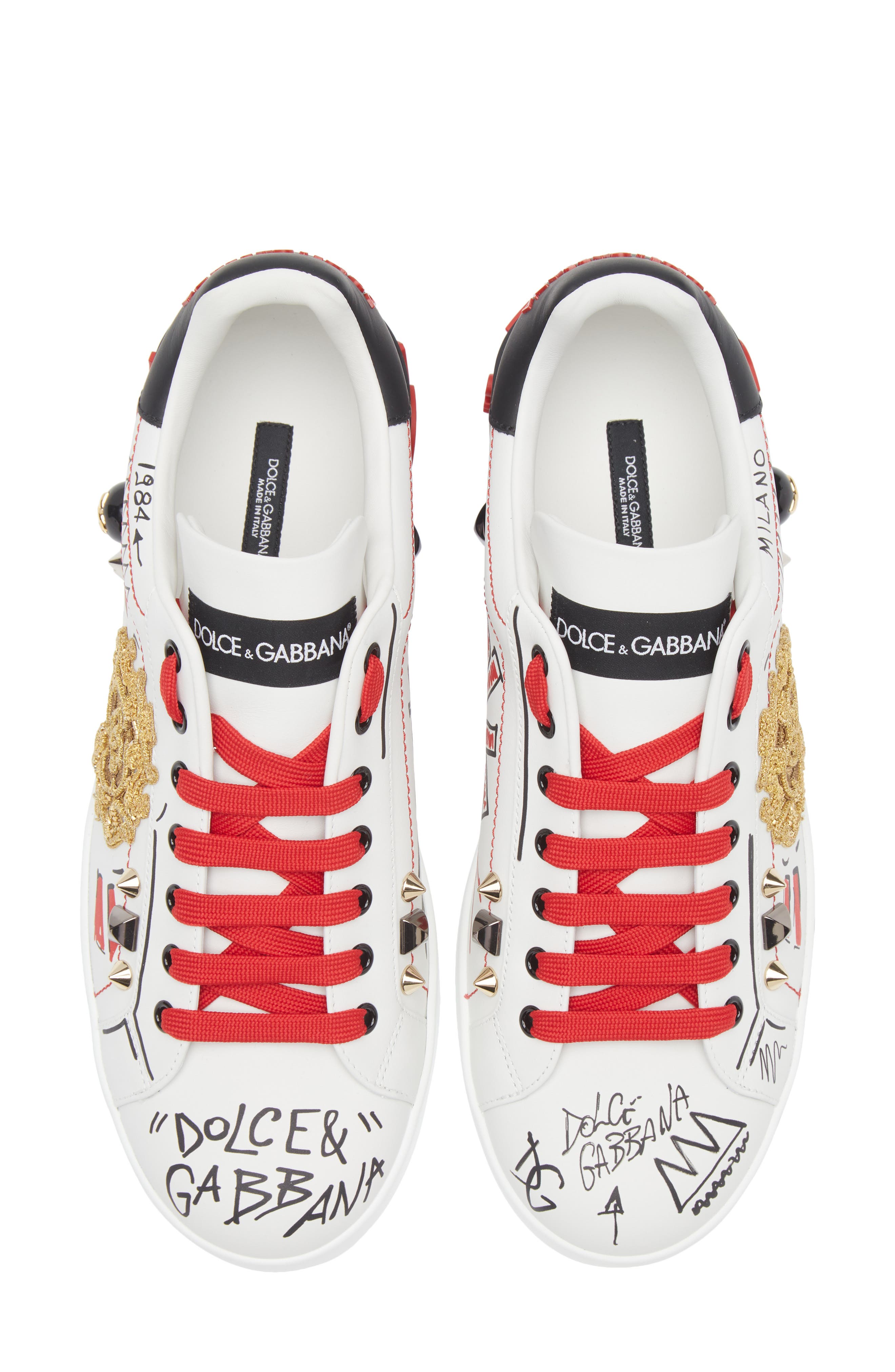Dolce&Gabbana Portofino Sneaker, Alternate, color, 