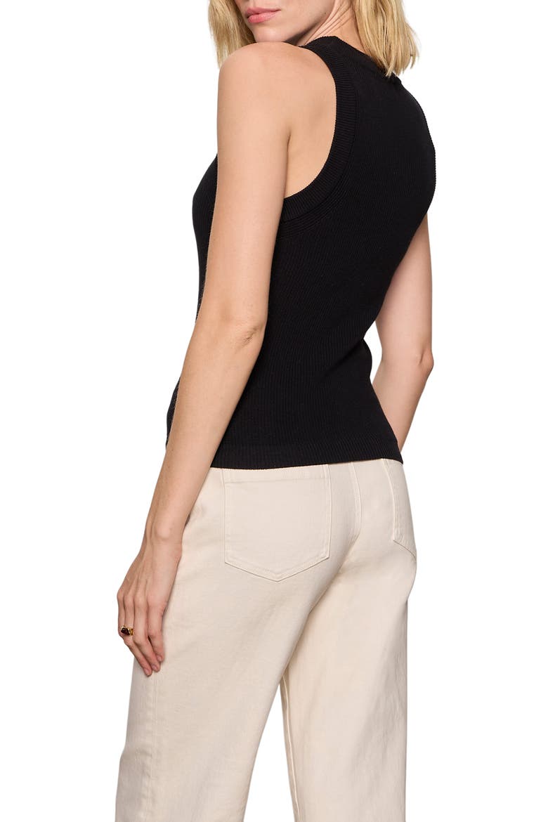 In the Mix Cotton Sweater Tank, Alternate, color, BLACK
