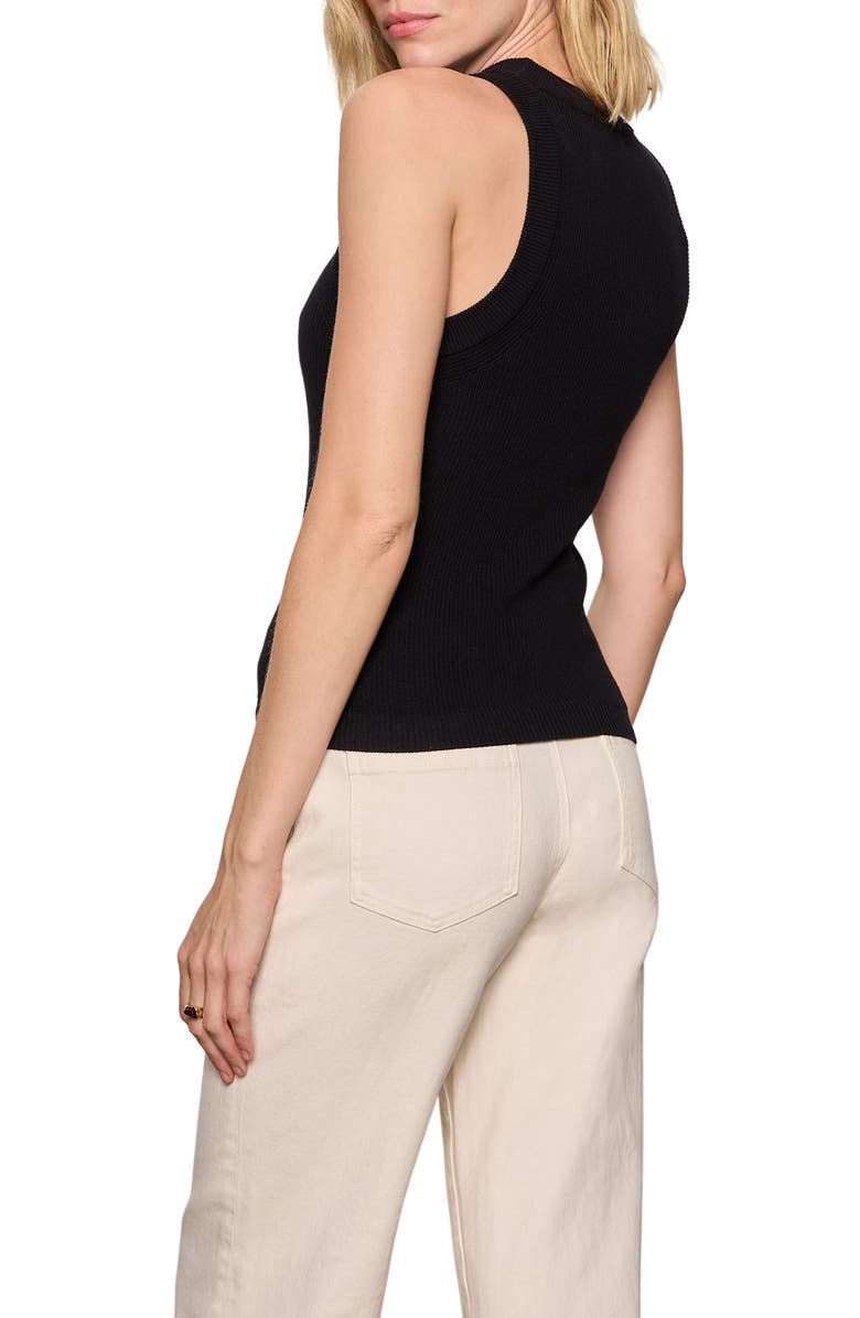 Sanctuary In the Mix Cotton Sweater Tank, Alternate, color, Black