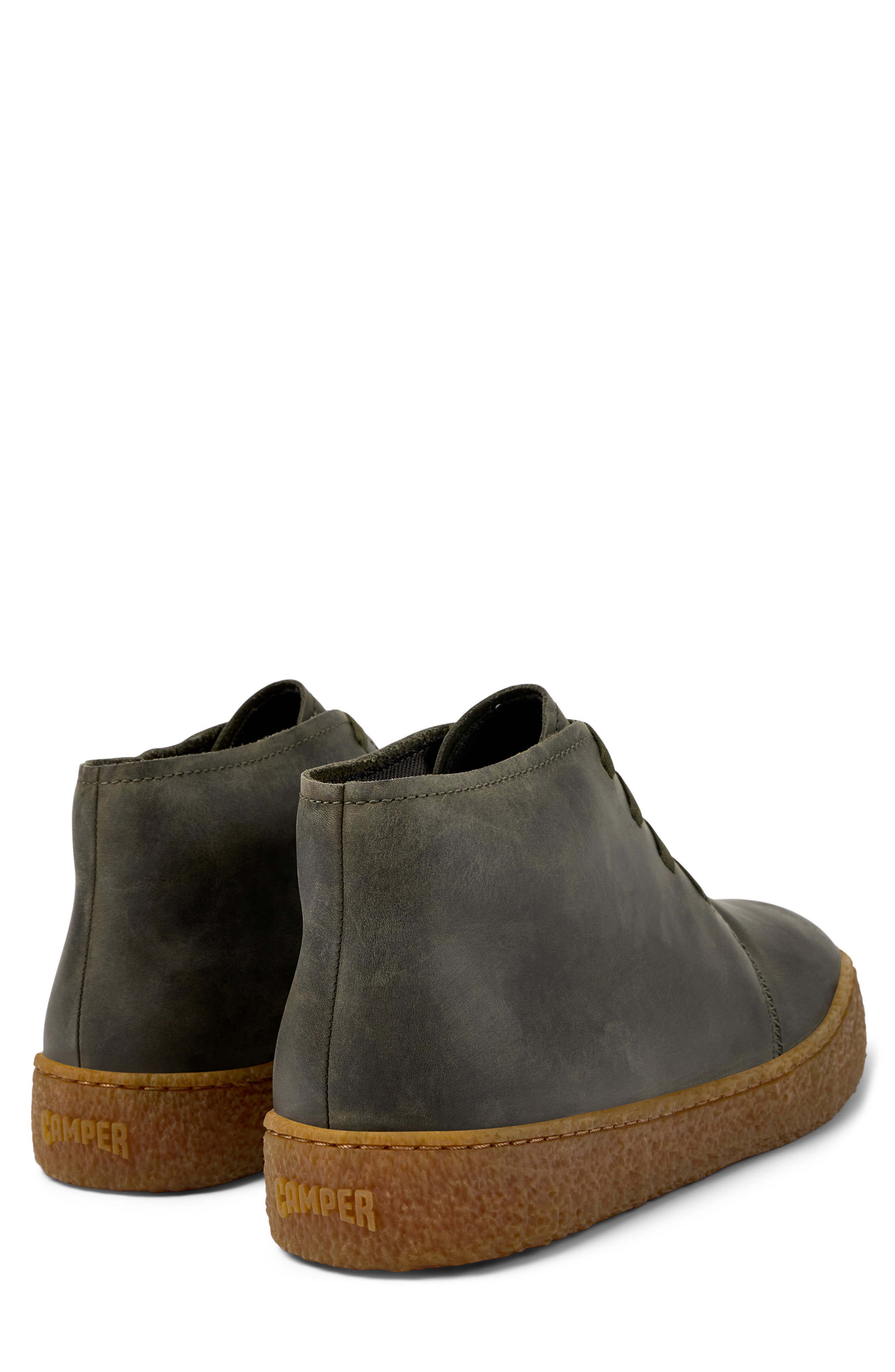 Peu Terreno Leather Desert Boot, Alternate, color, DARK GREEN