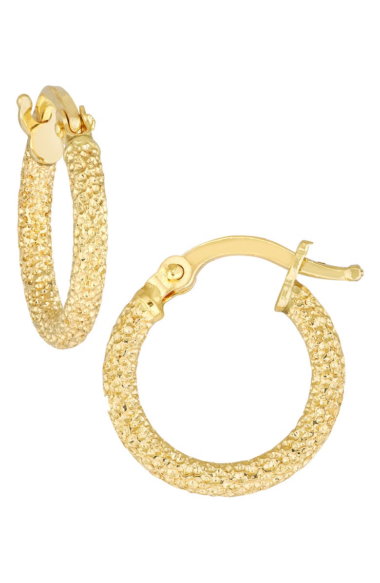 HAWLEY ST Rounded Textured Mini Hoop Earrings, Main, color,
