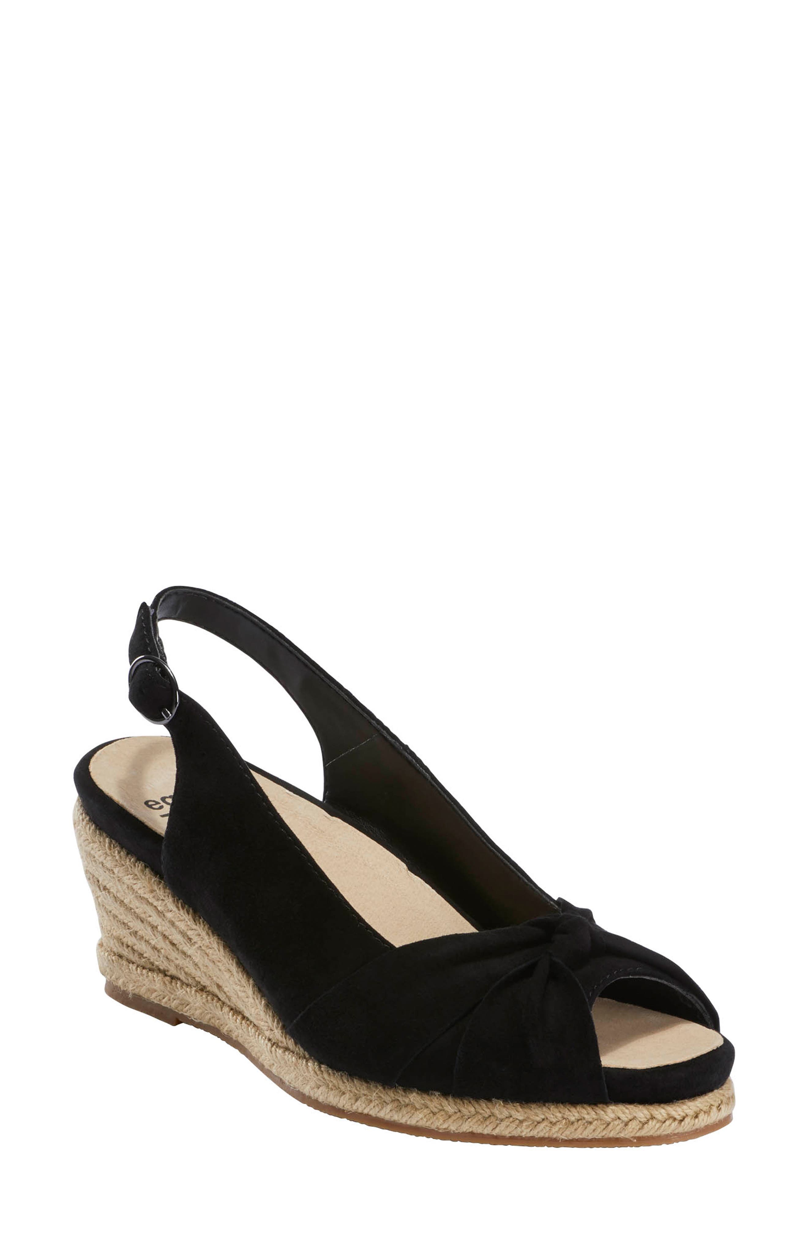 Earth<sup>®</sup> Thara Bermuda Peep Toe Wedge Sandal, Main, color, 